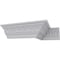 Ekena Millwork 3 1/2"H x 3 7/8"P x 5 1/4"F x 94 1/2"L Lisbon Dentil Crown Moulding MLD03X03X05LI - alternate 6